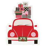 CHRISTMAS CAR PAPER BEVERAGE NAPKINS