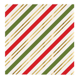STRIPE FOIL PAPER BEVERAGE NAPKINS