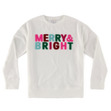 MERRY & BRIGHT CLASSIC SWEATSHIRT IVORY LARGE