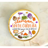CLEMSON, SC WOOD & ENAMEL SMALL TRAY
