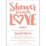 SHOWER HER WITH LOVE INVITATIONS