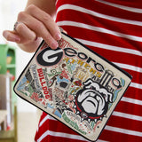 UGA COLLEGIATE ZIP POUCH