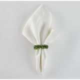BEADED WREATH NAPKIN RING