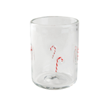CANDY CANE ICONS SHORT BEVERAGE GLASS