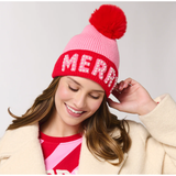 MERRY BEANIE WITH PEARLS