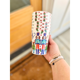 BLUE TOPIARY NUTCRACKER REUSABLE CUP