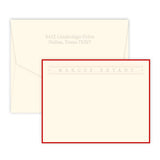 BANNER EMBOSSED CORRESPONDENCE CARD