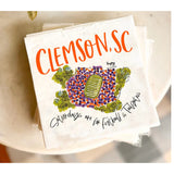 CLEMSON, SC TAILGATE LUNCHEON NAPKINS