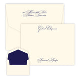BRISBANE CORRESPONDENCE CARD EG NAME ATLANTIS CARD - RAISED INK