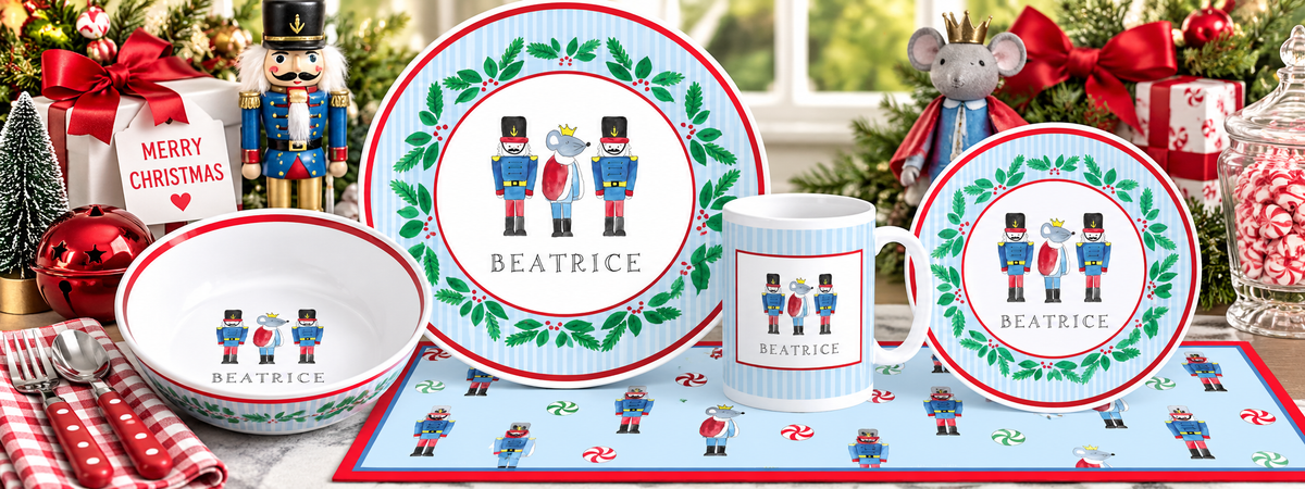 Personalized Nutcracker Kids Dinnerware Set