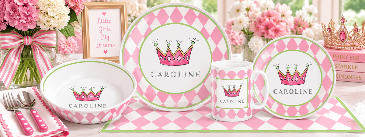 Personalized Princess Kids Dinnerware Set