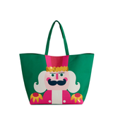 GREEN NUTCRACKER GIFTING TOTE