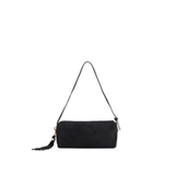 Black Kylie Barrel Shoulder Bag