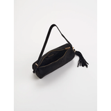 Black Kylie Barrel Shoulder Bag