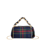 Navy Scottie Top Handle Bag