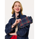 Navy Scottie Ruffle Wristlet