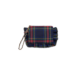 Navy Scottie Ruffle Wristlet