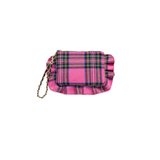 Pink Scottie Ruffle Wristlet