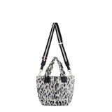 EZRA MINI TOTE CROSS-BODY, LEOPARD
