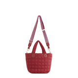 EZRA MINI TOTE CROSS-BODY, WINE