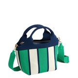 Green Robbie Stripe Mini Tote