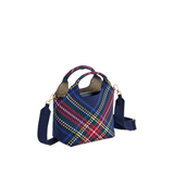 Blue Robbie Plaid Mini Tote