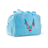 Blue Crush Charm Velour Tote
