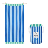 X-Large Blue Sky Cabana Stripes Quick Dry Towel