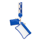 Blue Spectator Wristlet