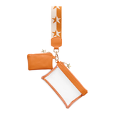 Burnt Orange Spectator Wristlet
