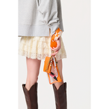 Orange Spectator Wristlet