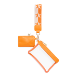 Orange Spectator Wristlet
