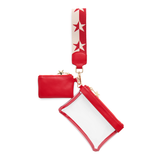 Red Spectator Wristlet