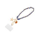 Blue Phone Game Day Chain Wristlet