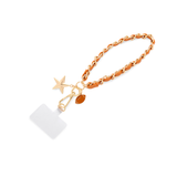 Burnt Orange Phone Game Day Chain Wristlet
