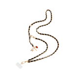 Black Game Day Crossbody Phone Chain