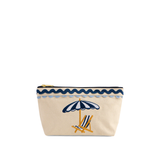 Blue Poppy Zip Pouch