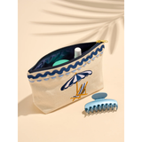 Blue Poppy Zip Pouch