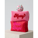 RED SHINE BRIGHT ZIP POUCH