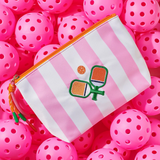 Multi Stripes Paddle Medium Zip Pouch