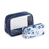 SHIRALEAH PRETTY SET OF 2 COSMETIC CASES