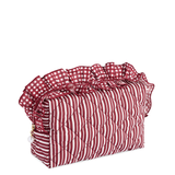 Large Maroon Lucy Zip Pouch