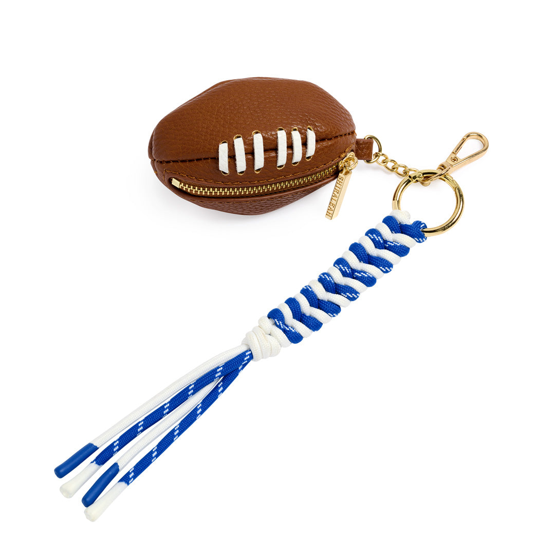 FOOTBALL BAG CHARM/KEY RING
