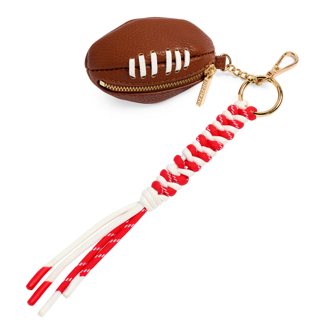 FOOTBALL BAG CHARM/KEY RING