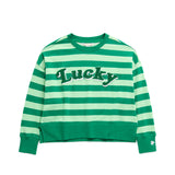 STRIPED LUCKY RELAXED SWEATERSHIRT
