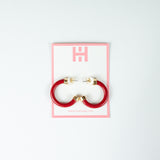 MINI - RED HOOPS