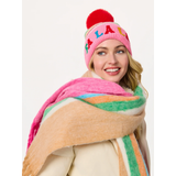 FA LA LA Striped Beanie