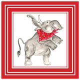 RED ELEPHANT PAPER BEVERAGE NAPKINS