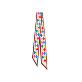 Ivory Argyle Twilly Scarf