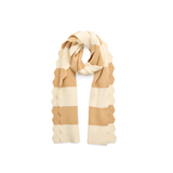 Tan Scala Stripe Scarf